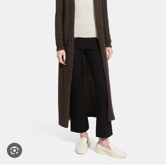 Theory “Torina” brown duster cashmere sweater. Size P - Picture 2 of 9